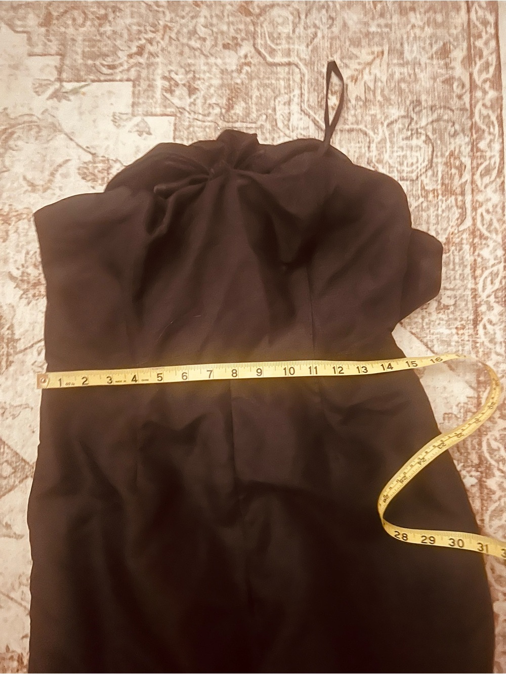 Hutch Black Strapless Draped Satin Dress - Picture 12 of 12